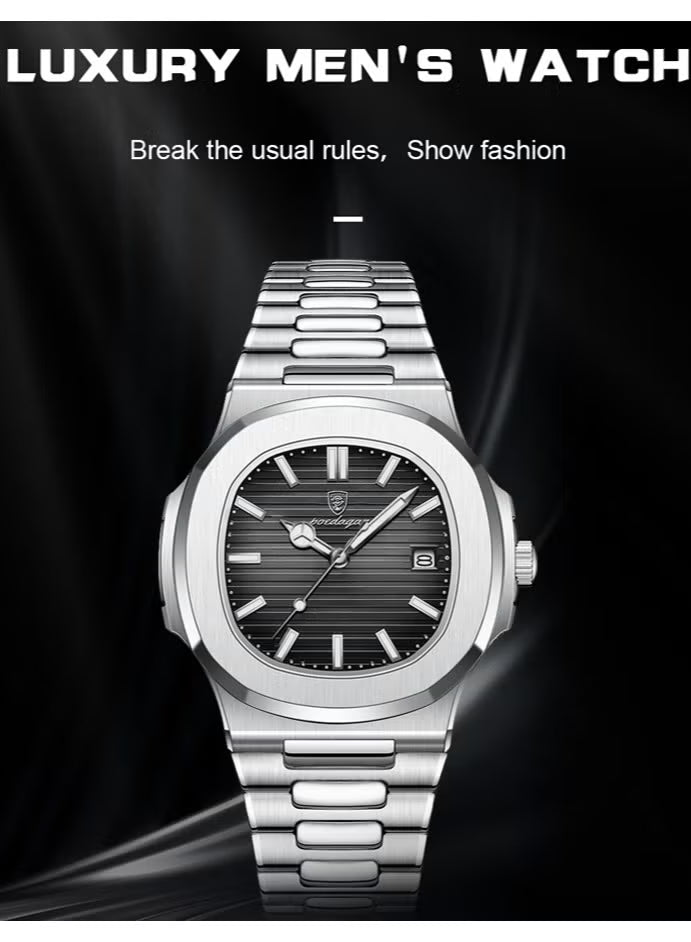 Luxury Stainless Steel Watch
